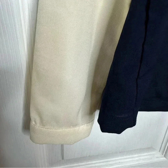 Costa Blanca Sheer Shirt Long Sleeved Blue & White Size Medium - Picture 8 of 16